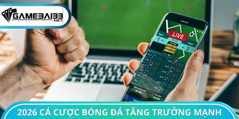 2026 ghi nhận cá cược bóng đá tăng trưởng mạnh