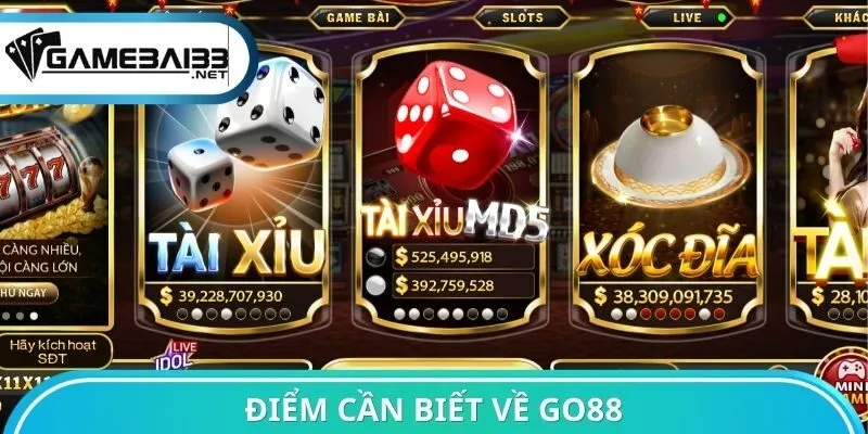 Điểm cần biết về Go88